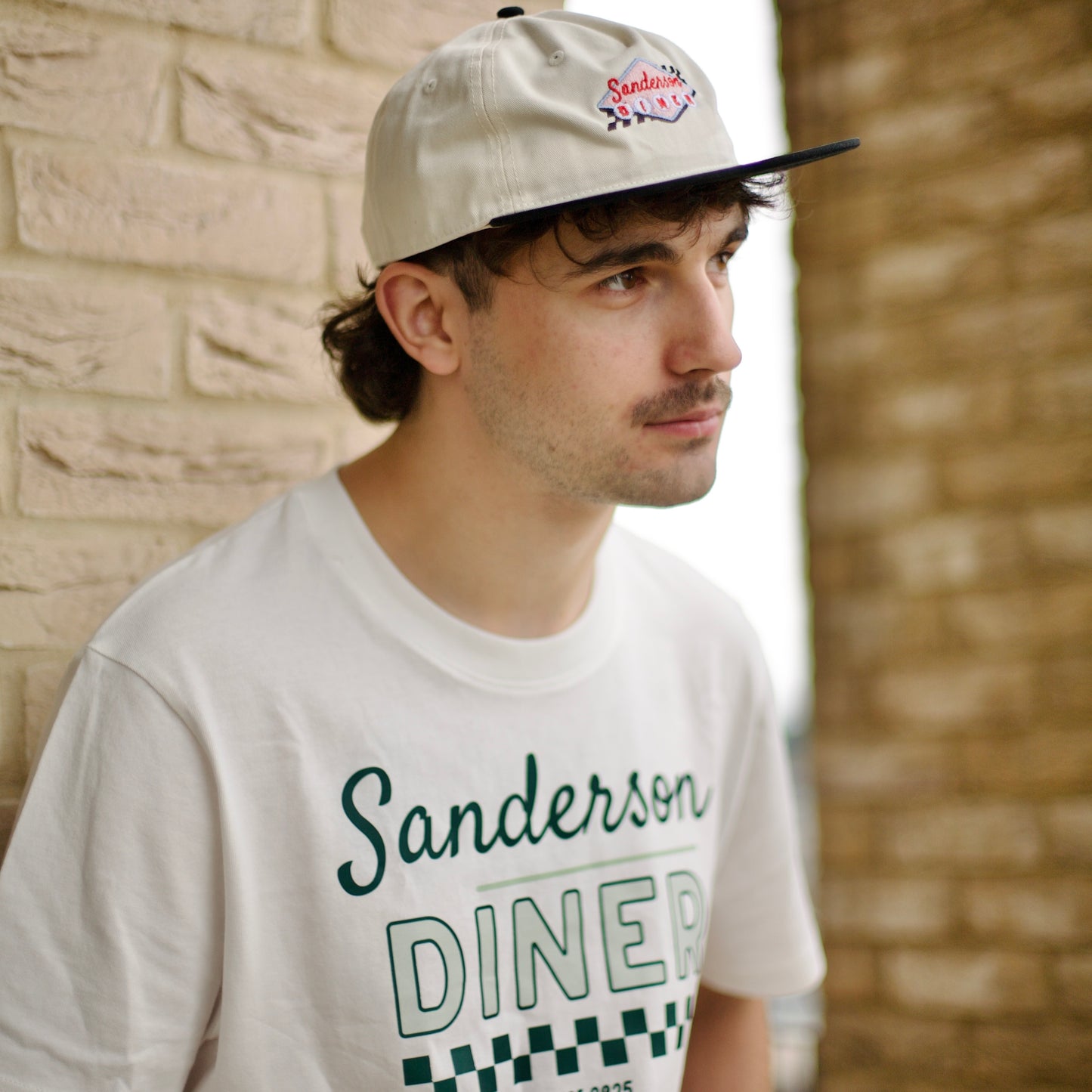 Sanderson Diner Cap - Black/White