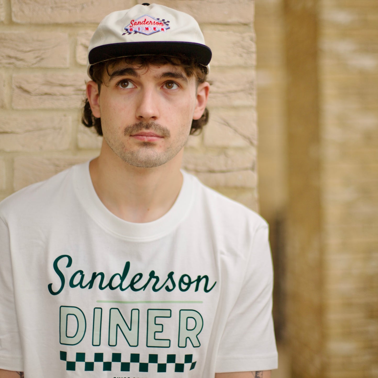 Sanderson Diner Cap - Black/White