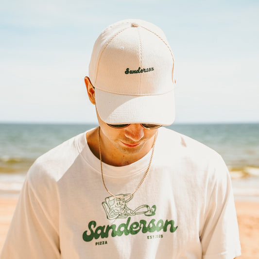 Vintage Sanderson Corduroy Cap - Cream