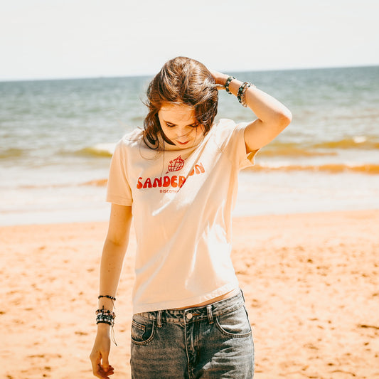 Sanderson Women's Organic Discotheque T-Shirt - Natural Raw